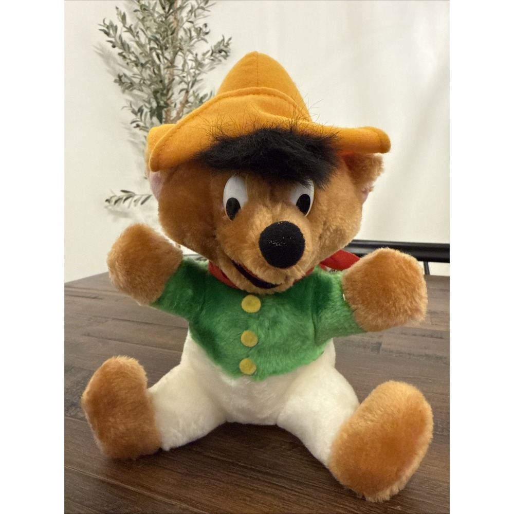 Vintage Looney Tunes Speedy Gonzalez Plush Stuffed Animal 24K Company 9"
